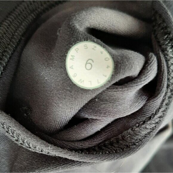 TIE-DYE \ Splatter High Waist Crop Athletic Comfy Leggings Neutral Gray Sz 6 - Picture 11 of 12